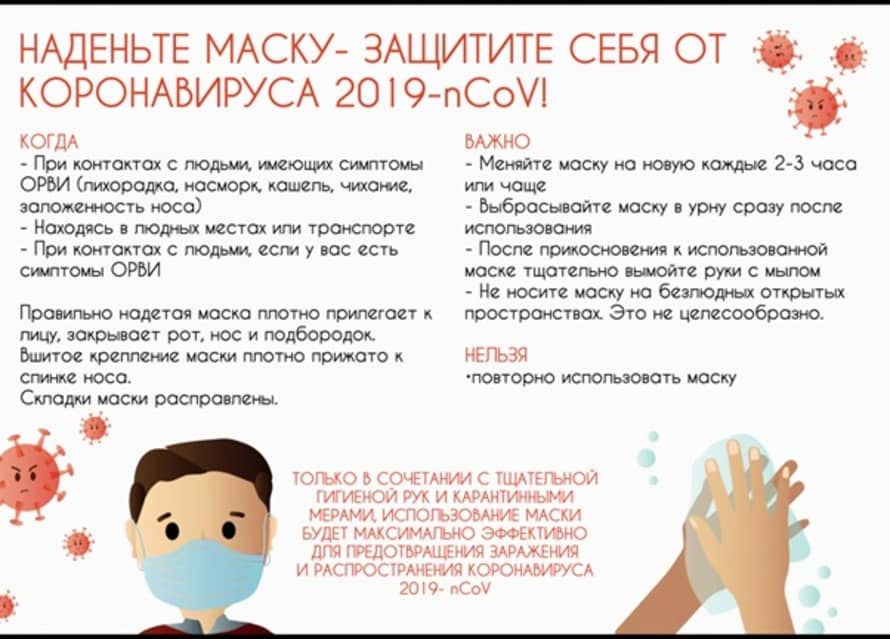 надень маску - защити себя